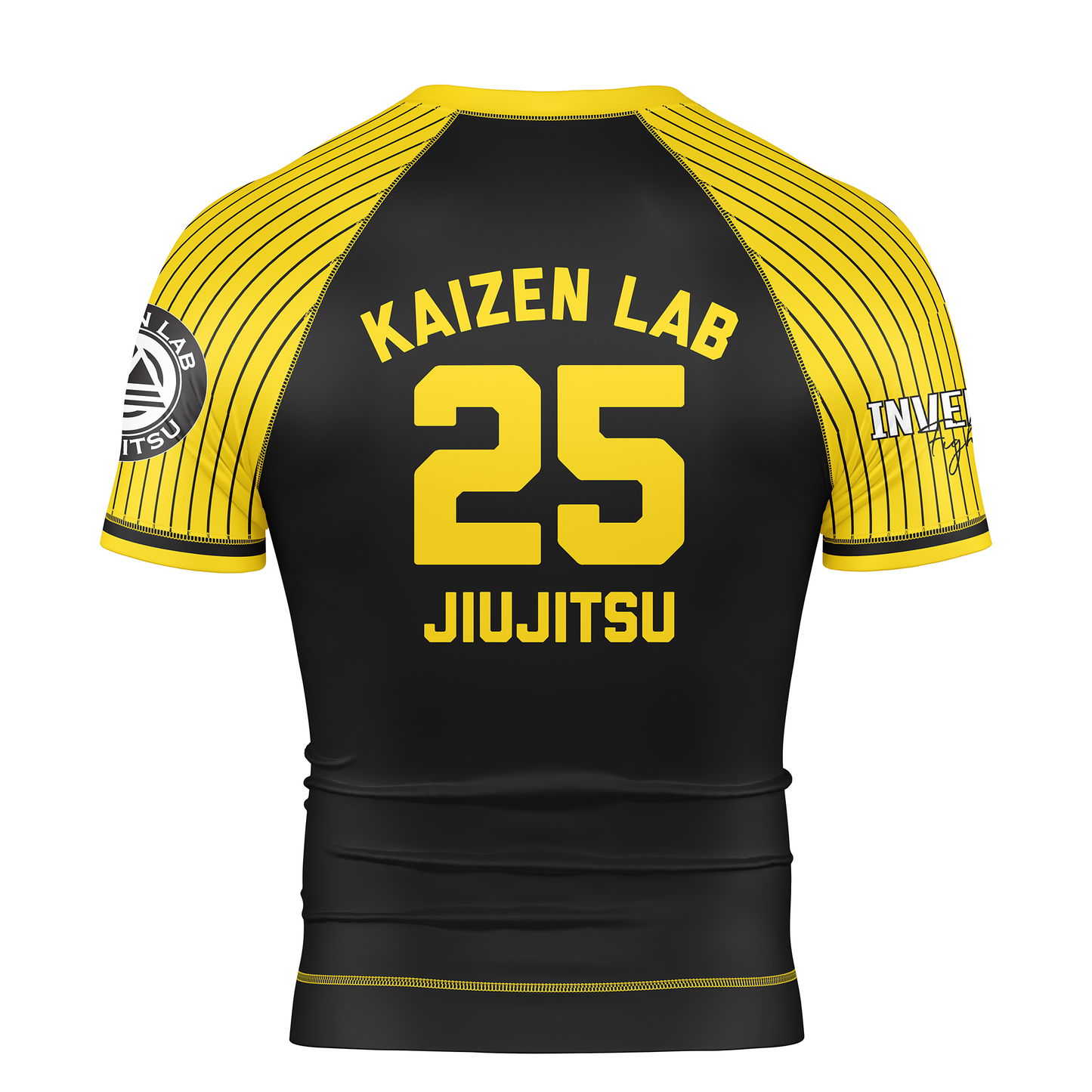 Kaizen Lab - Baseball BJJ Rash Guard – Yellow & Black