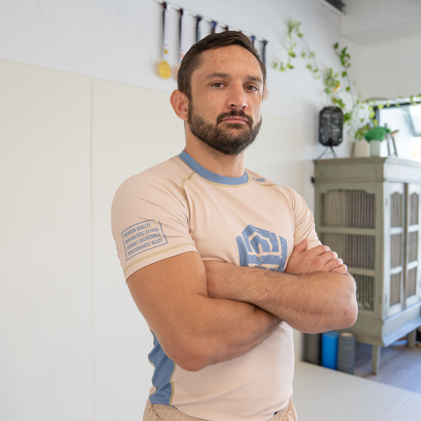 Summer 24' SS BJJ Rash guard - Dune