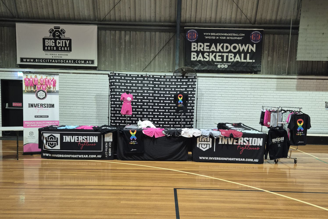 Inversion Fightwear at Grappling Industries Sydney – Fourth Live Stall at Sutherland Basketball Stadium