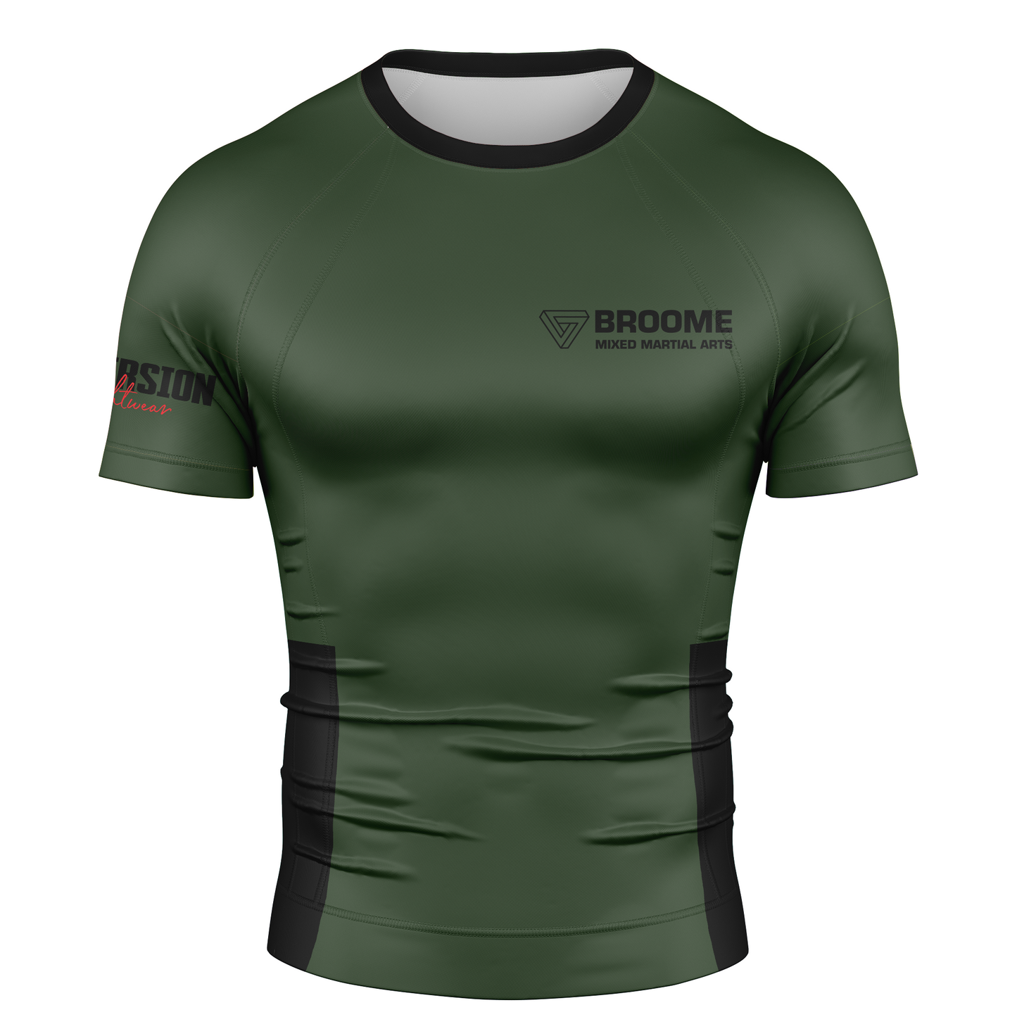 BMMA BJJ Rash guard - Army Green