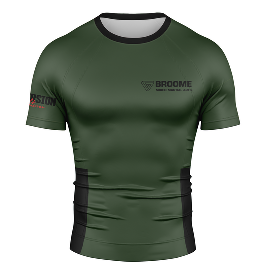 BMMA BJJ Rash guard - Army Green