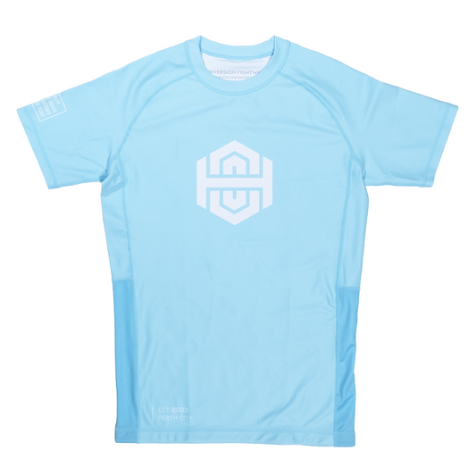 Batch 01 SS Rash guard - Baby Blue