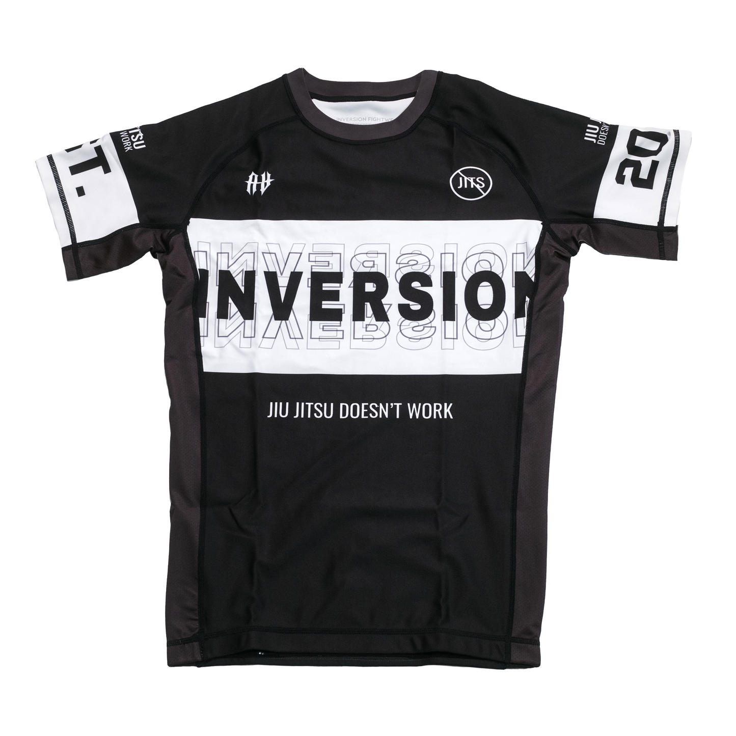 JJDW V2 BJJ Rash Guard - BLACK