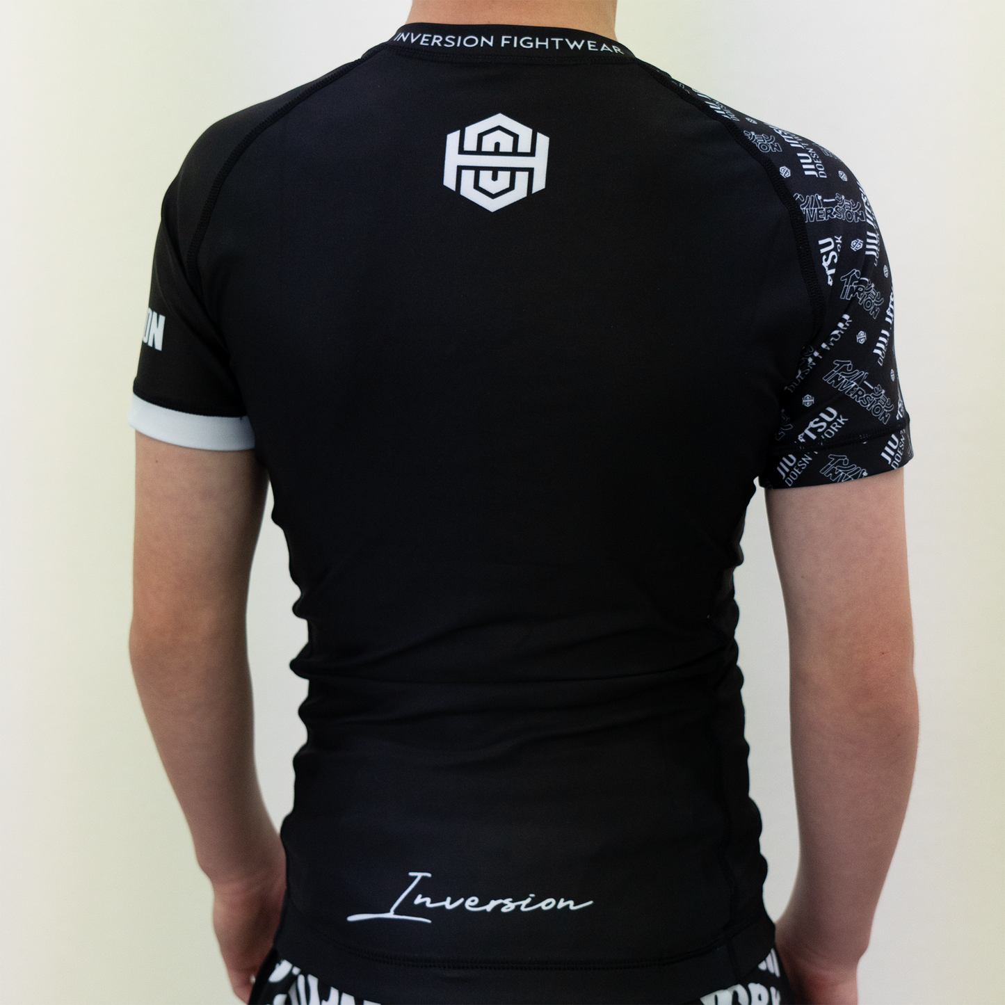 Kids BJJ Rash guard - JJDW Black 24'