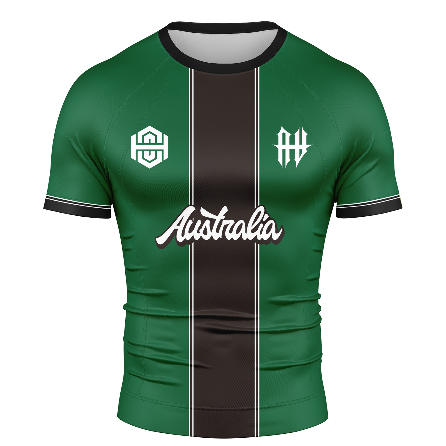 FC SERIES - BJJ RASH GUARD - GREEN