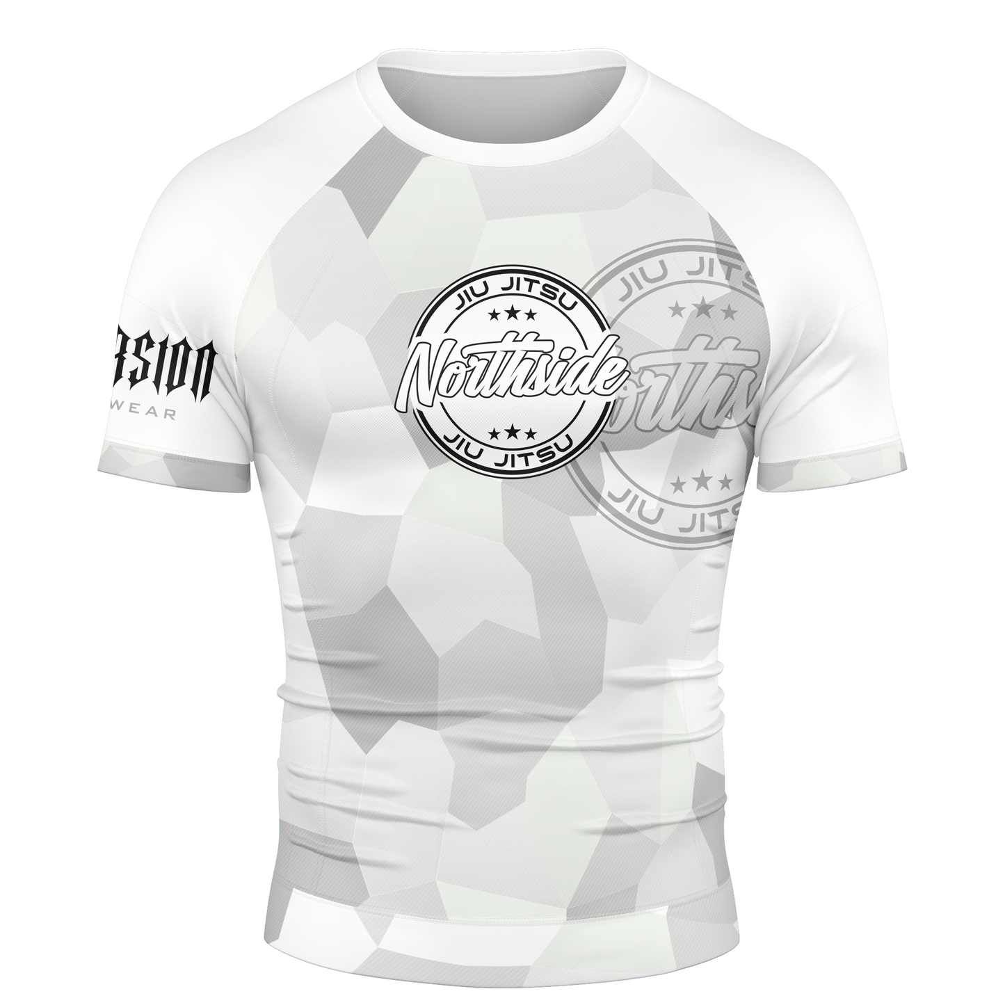 Northside Jiujitsu - Geometric Camo No Gi Rash guard
