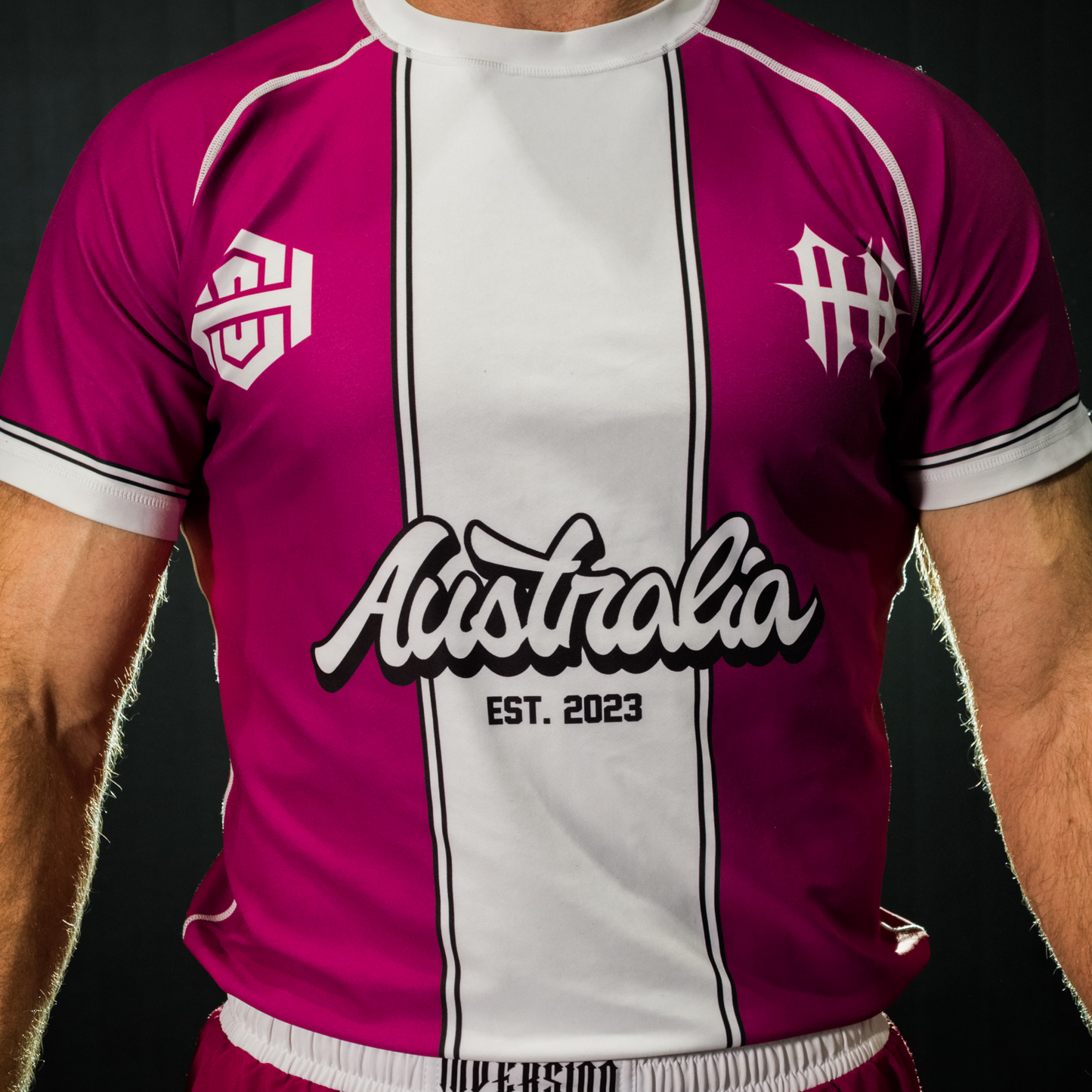 FC SERIES - BJJ RASH GUARD - MAROON