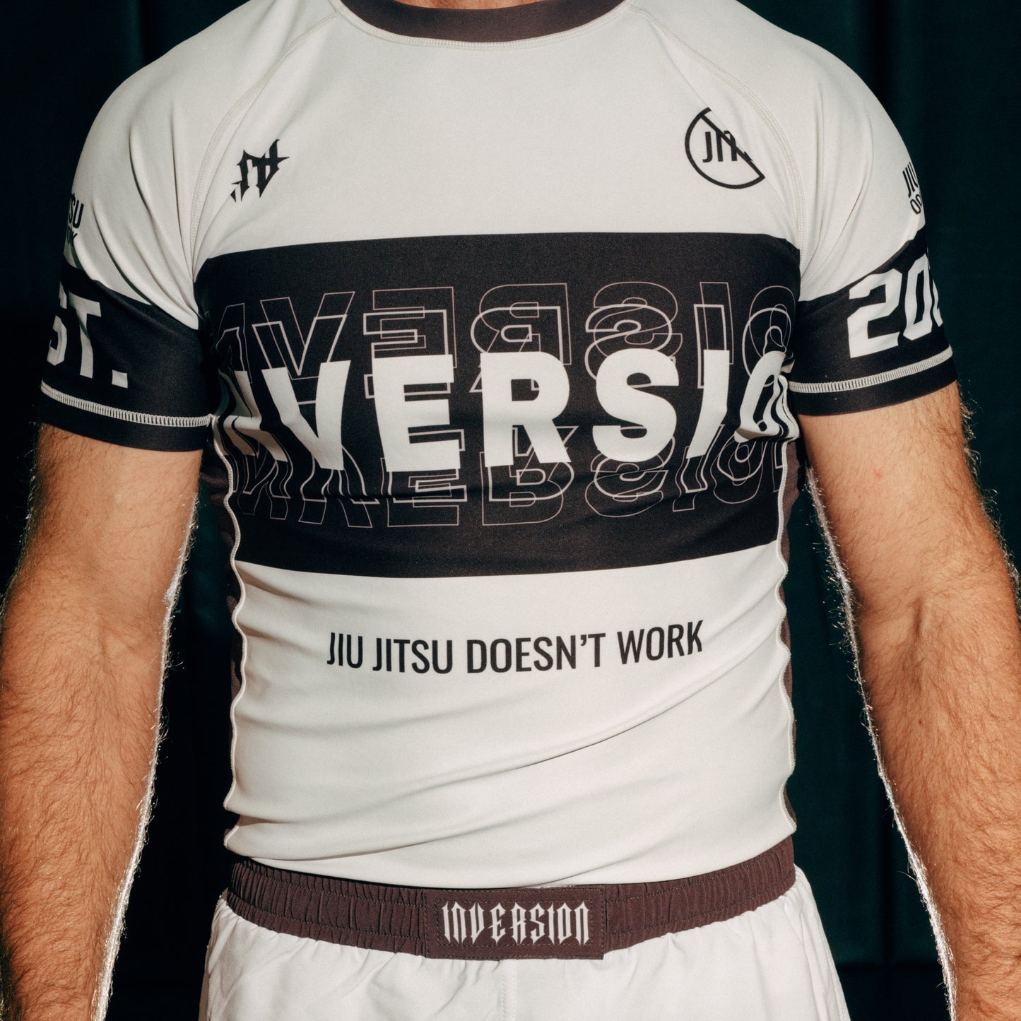 JJDW V2 BJJ Rash Guard - WHITE