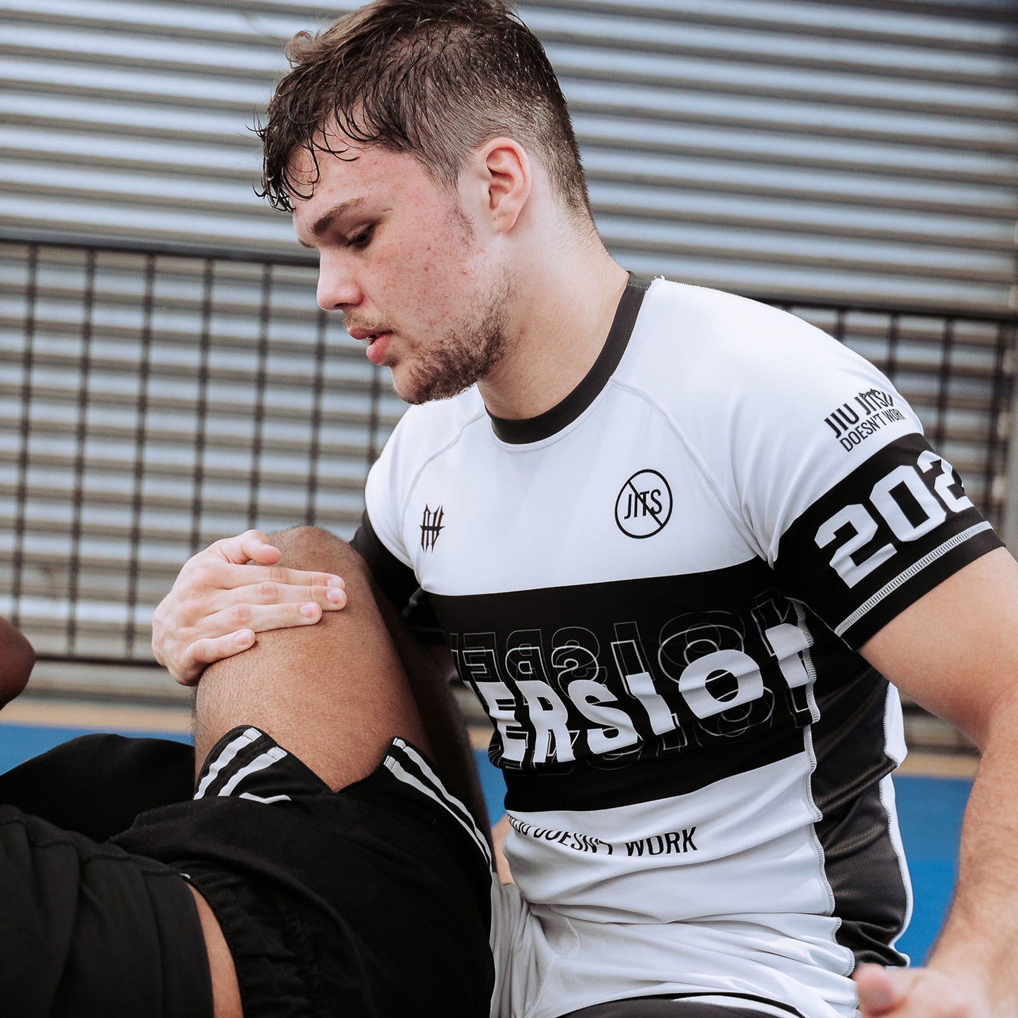 JJDW V2 BJJ Rash Guard - WHITE