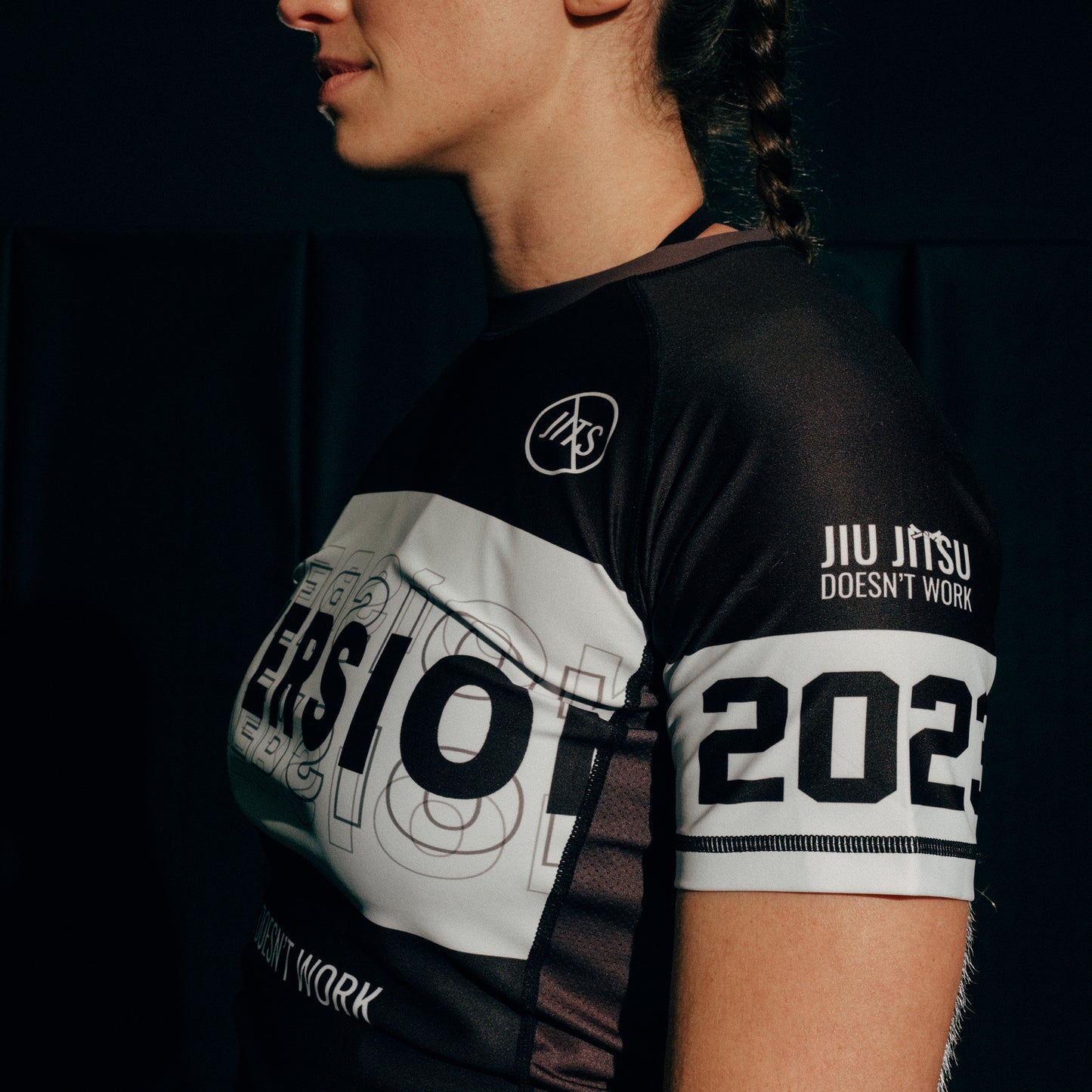 JJDW V2 BJJ Rash Guard - BLACK