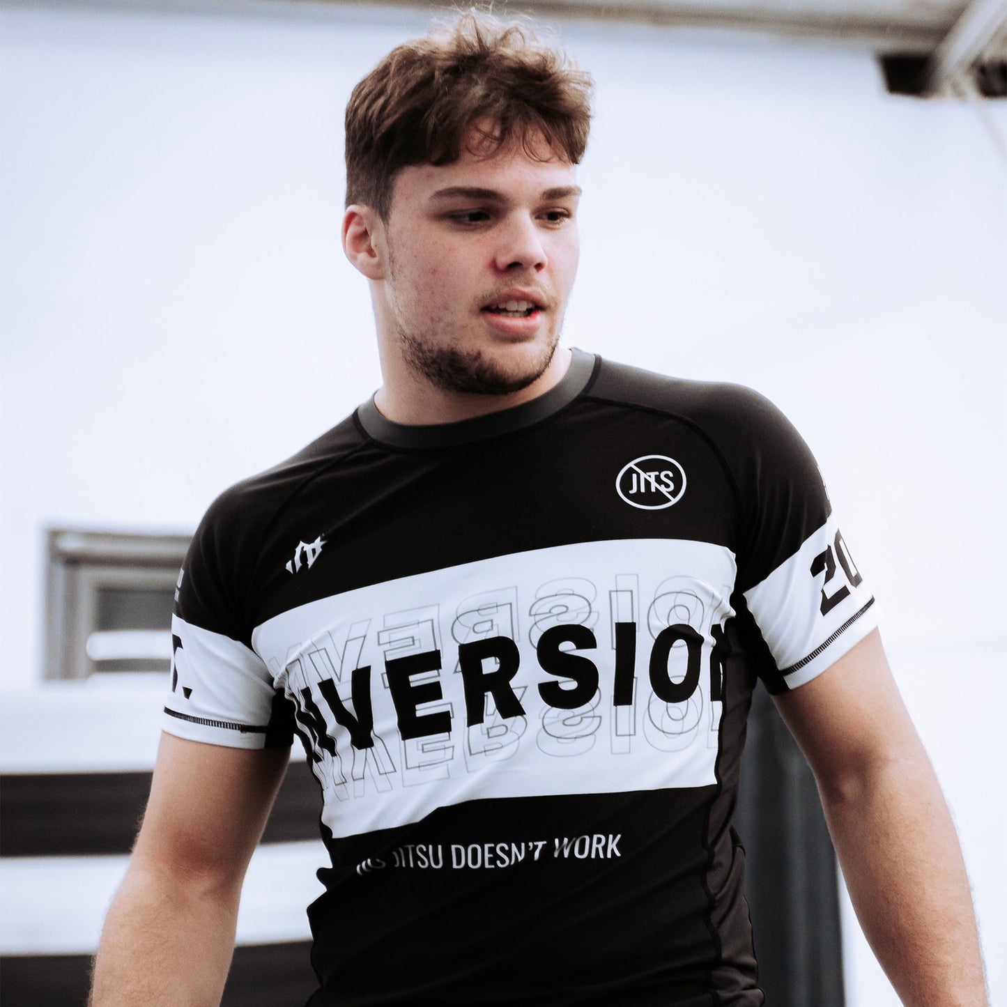 JJDW V2 BJJ Rash Guard - BLACK