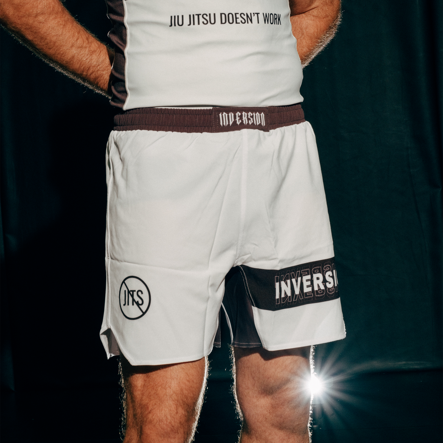 JJDW V2 White BJJ Shorts