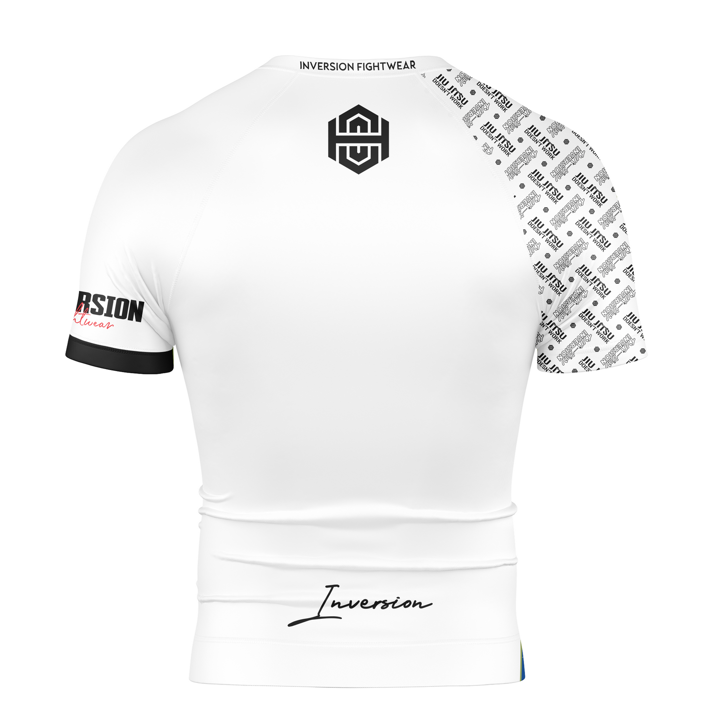 JJDW WHITE SERIES - COMPETITION BJJ RASH GUARD - WHITE