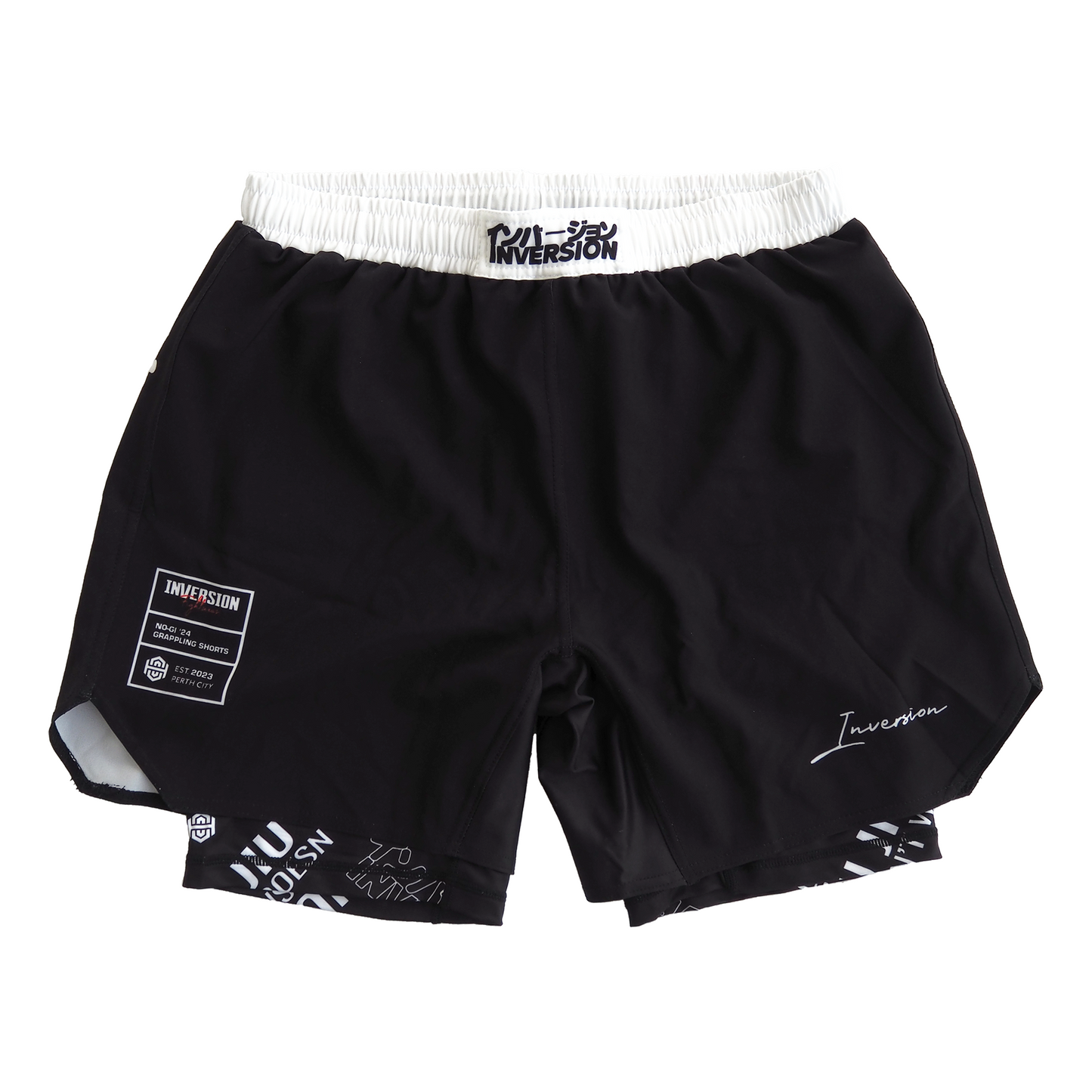 JJDW BLACK SERIES - 2 IN 1 BJJ SHORTS