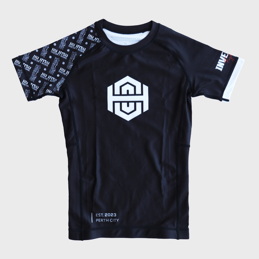Kids BJJ Rashguard - JJDW Black 24'