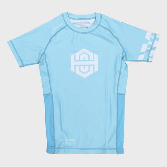 Kids BJJ Rashguard - Baby Blue 24'
