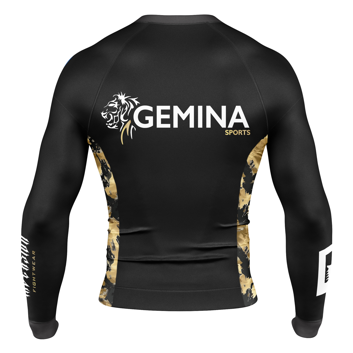 Gemina Sports - Gold Camo Long Sleeve BJJ Rash Guard