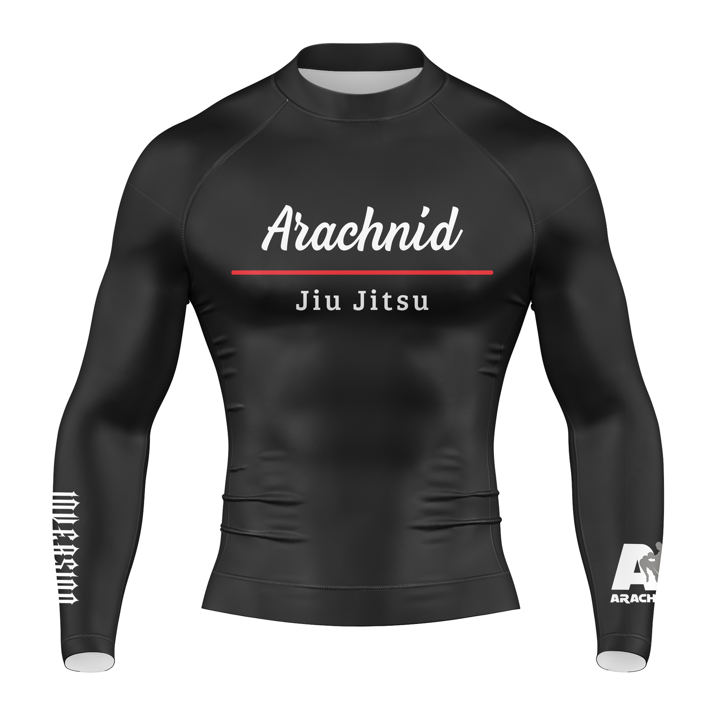 Arachnid BJJ Long Sleeve Black & Red Edition