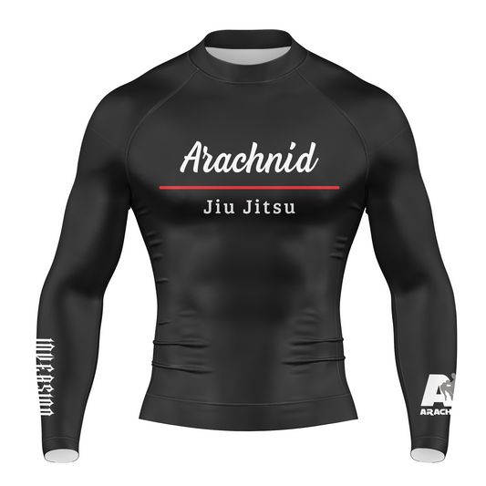 Arachnid BJJ Long Sleeve Black & Red Edition