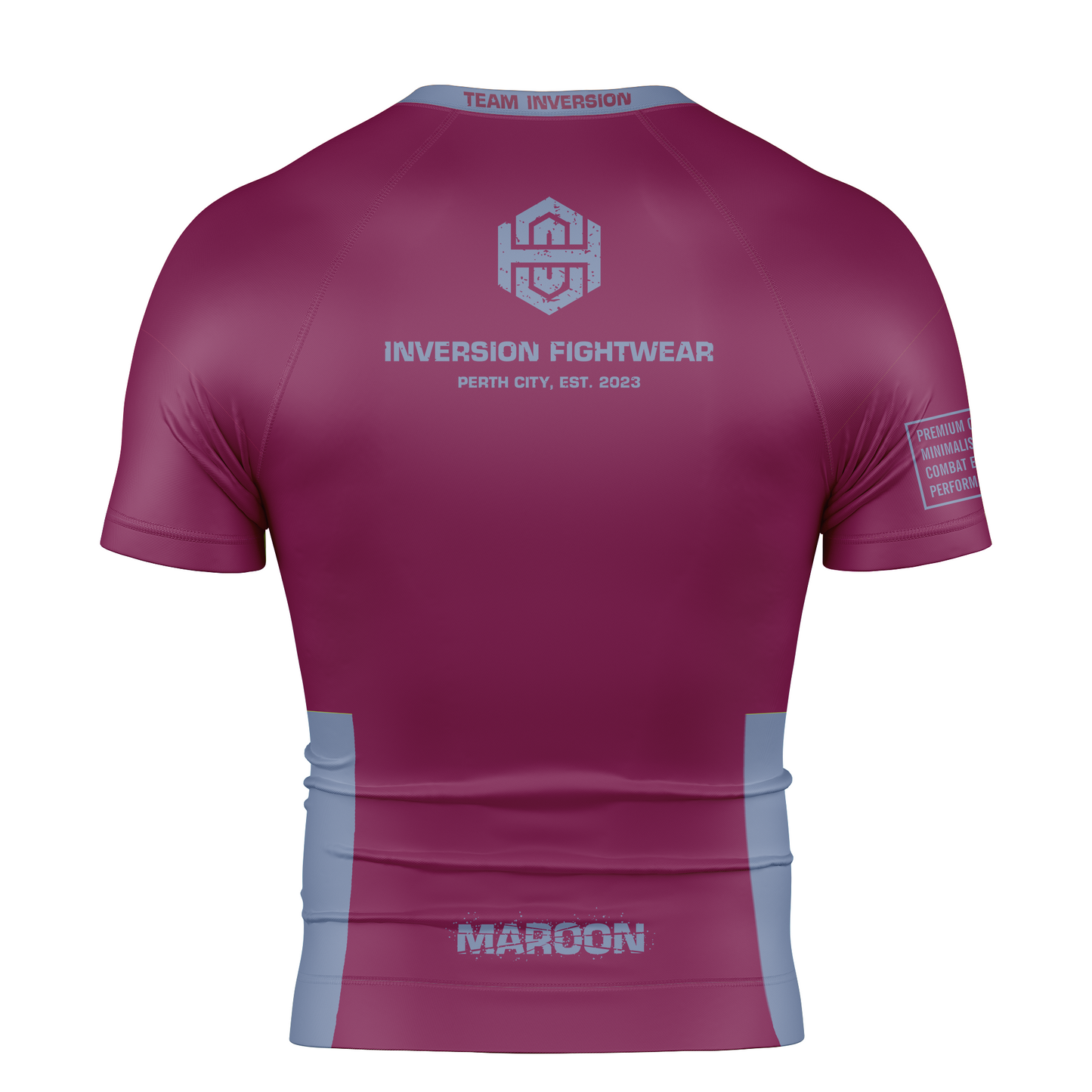 Summer 24' SS BJJ Rash guard - Maroon