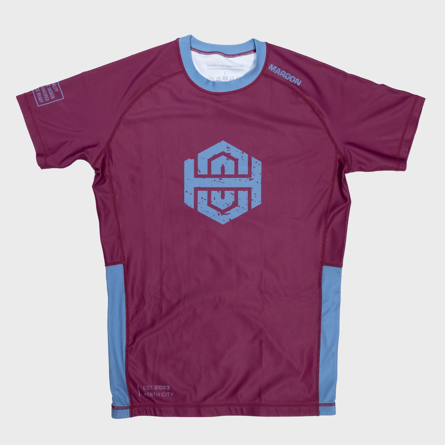 Summer 24' SS BJJ Rash guard - Maroon
