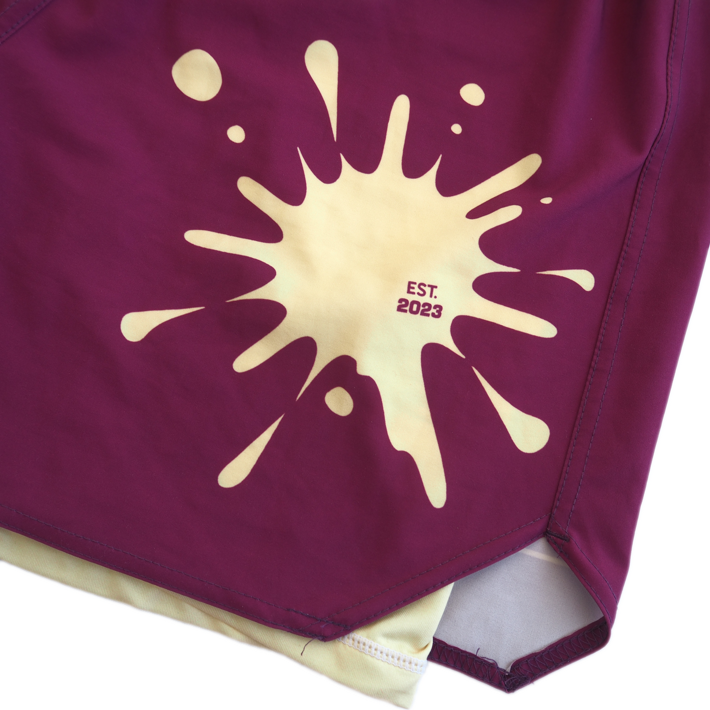 '24 Paint theme (2 in 1 BJJ Shorts) - WINE