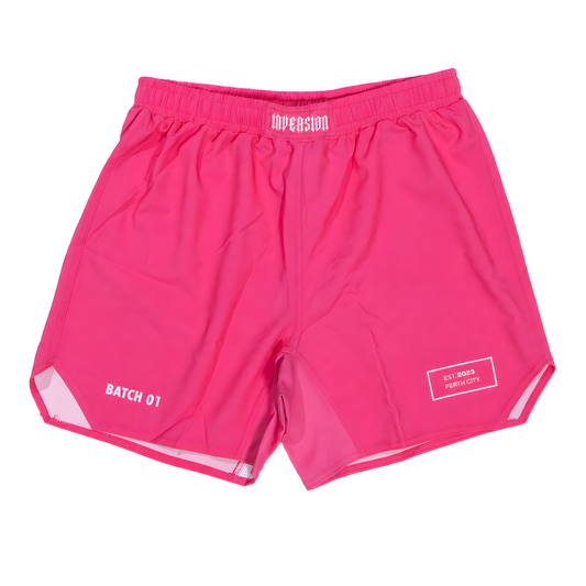 Batch 01 BJJ Shorts - Neon Pink