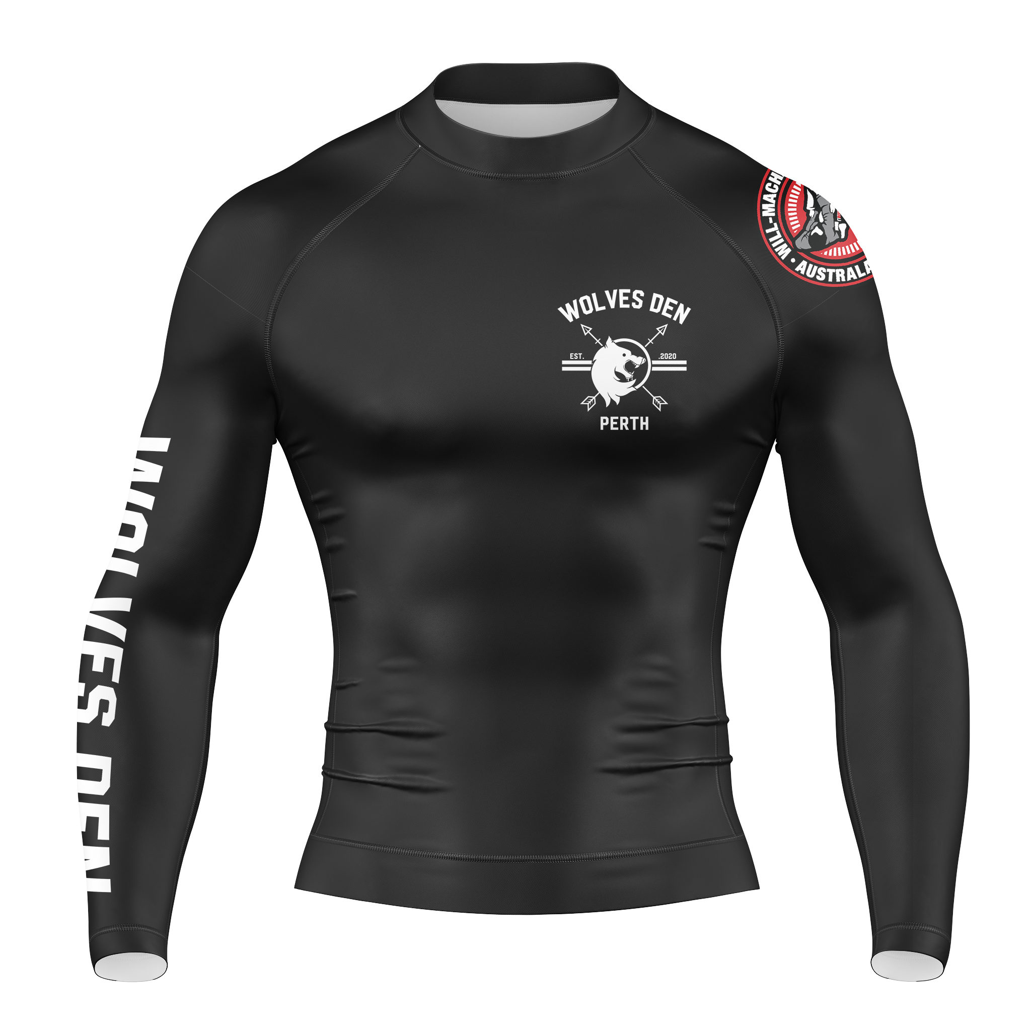 Wolves Den Long Sleeve BJJ Rash Guard – Inversion Fightwear
