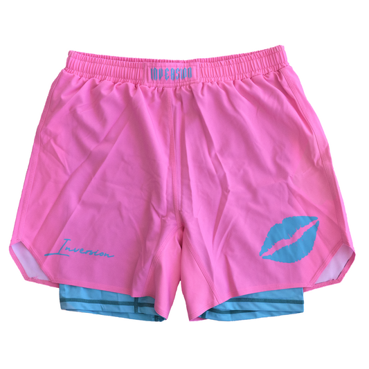 Pink Bits (2 in 1 BJJ Shorts) - Valentines Day Special '24