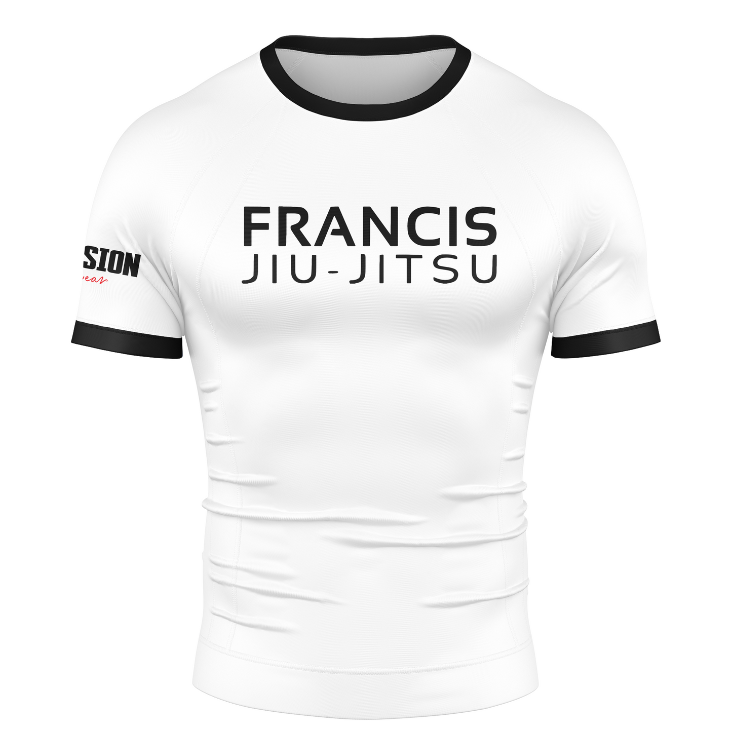 FJJ V2 Team BJJ Rashguards - White