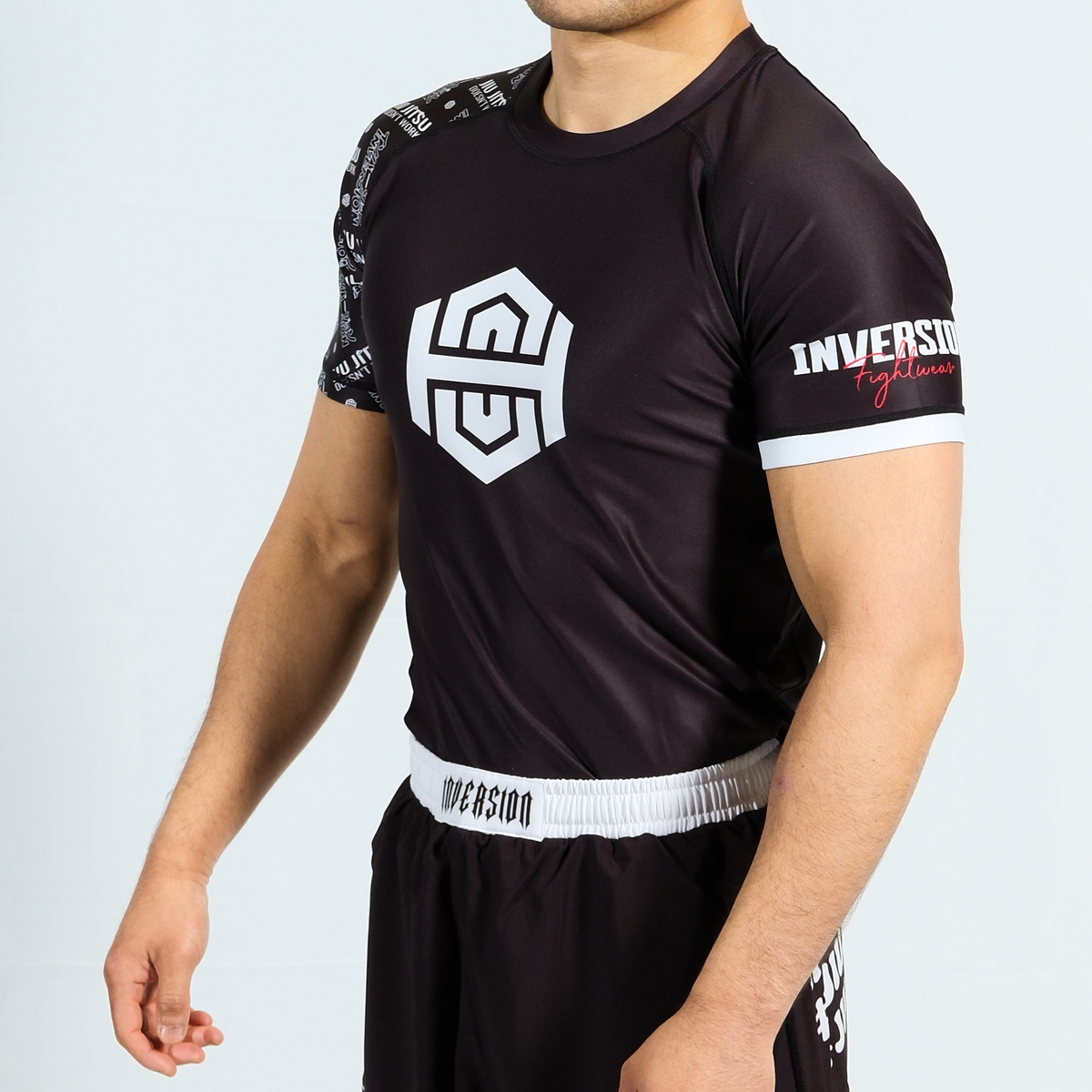 JJDW BLACK SERIES - COMPETITION BJJ RASH GUARD - BLACK
