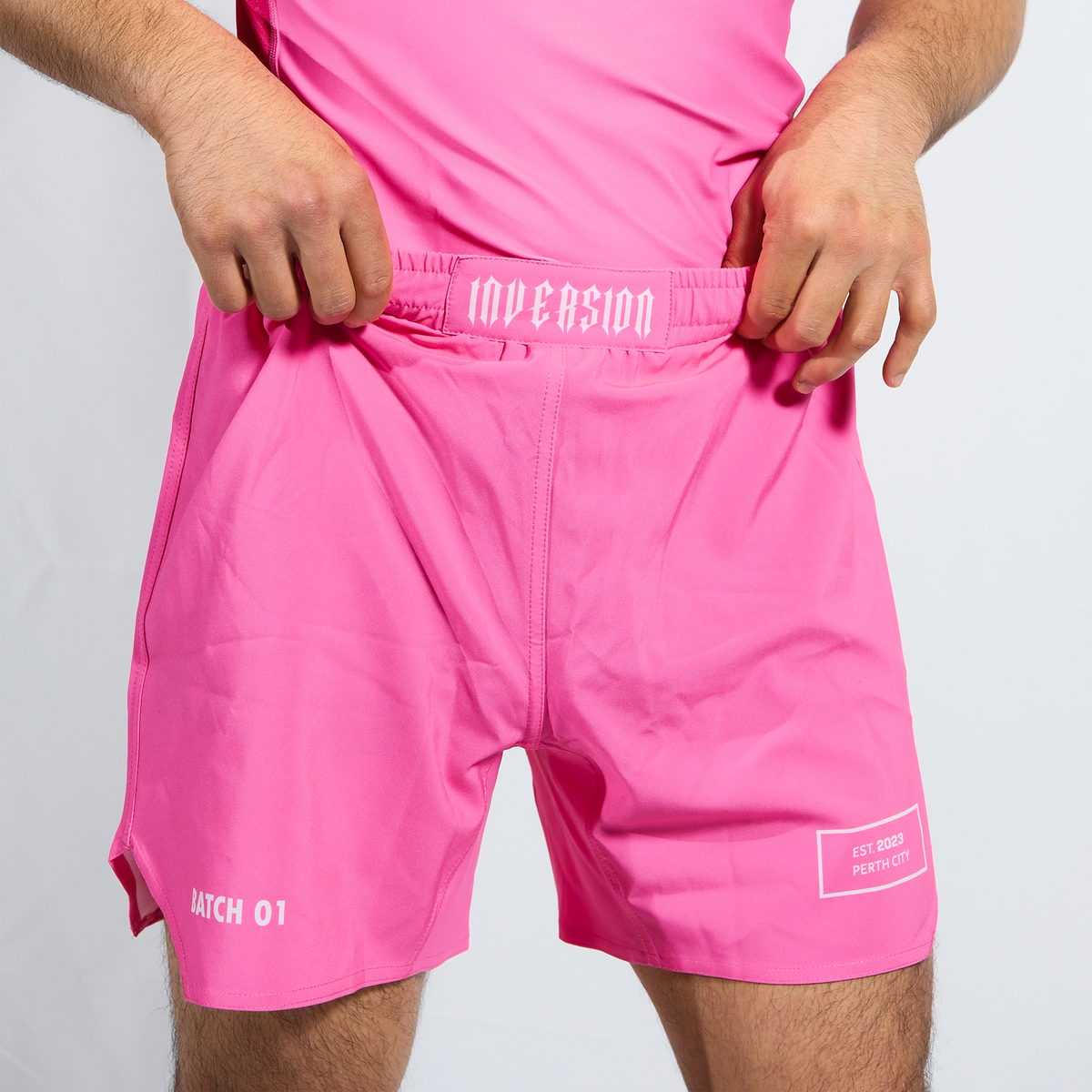 Batch 01 BJJ Shorts - Neon Pink