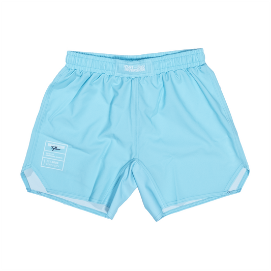 Kids BJJ Shorts - Baby Blue 24'