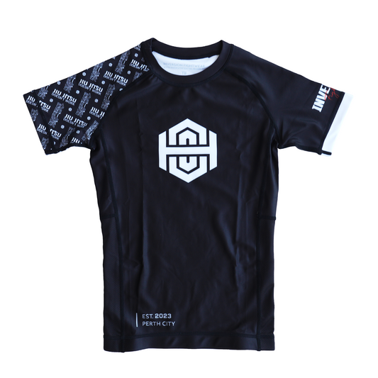 Kids BJJ Rash guard - JJDW Black 24'