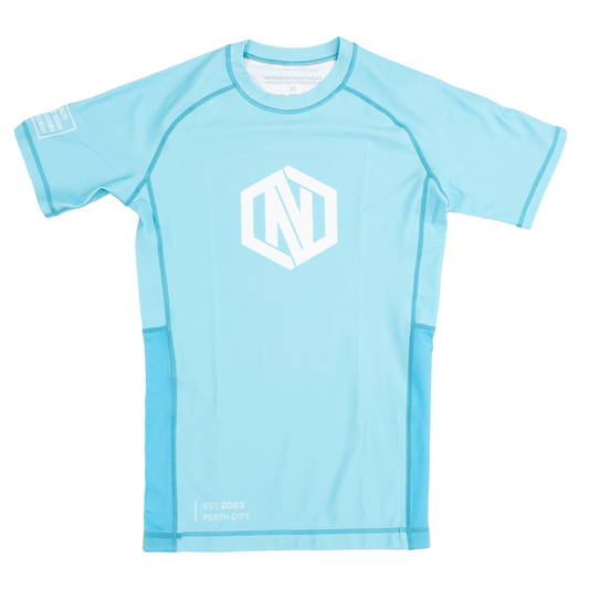 Batch 01 SS Rash guard - Baby Blue