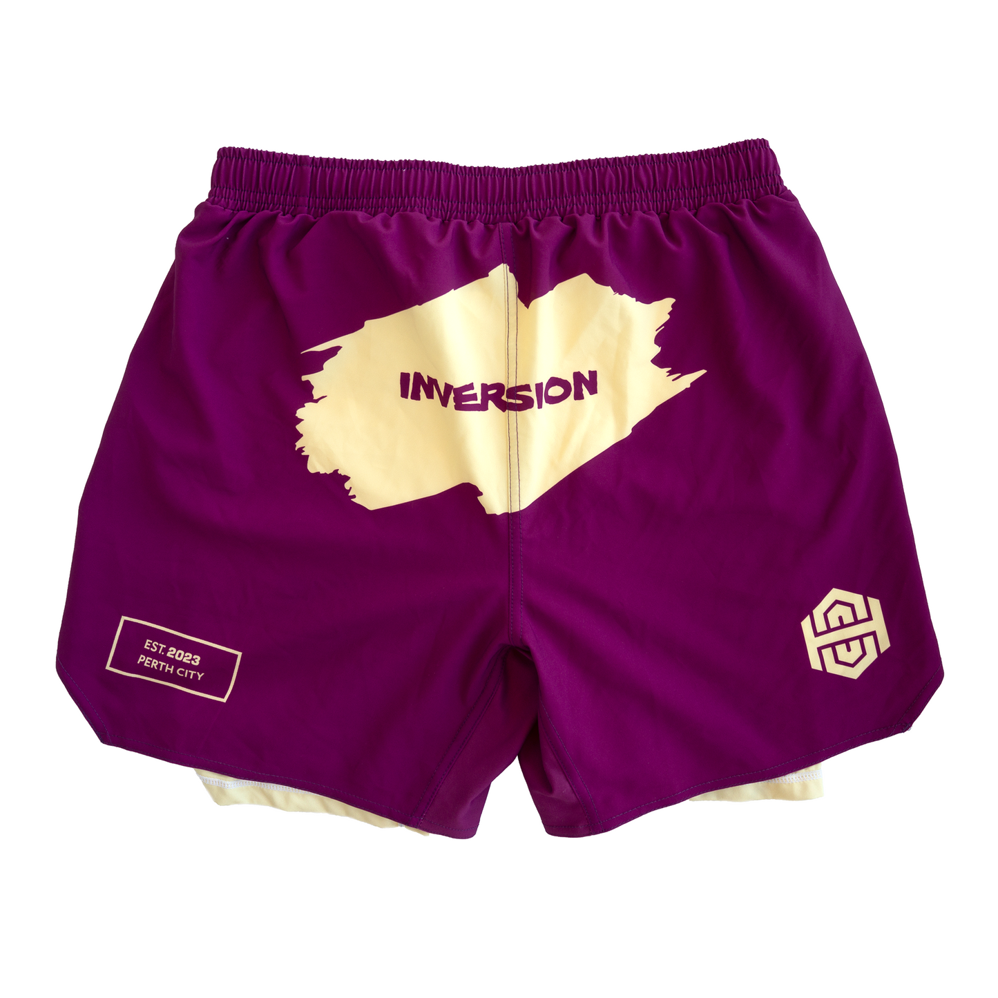 '24 Paint theme (2 in 1 BJJ Shorts) - WINE