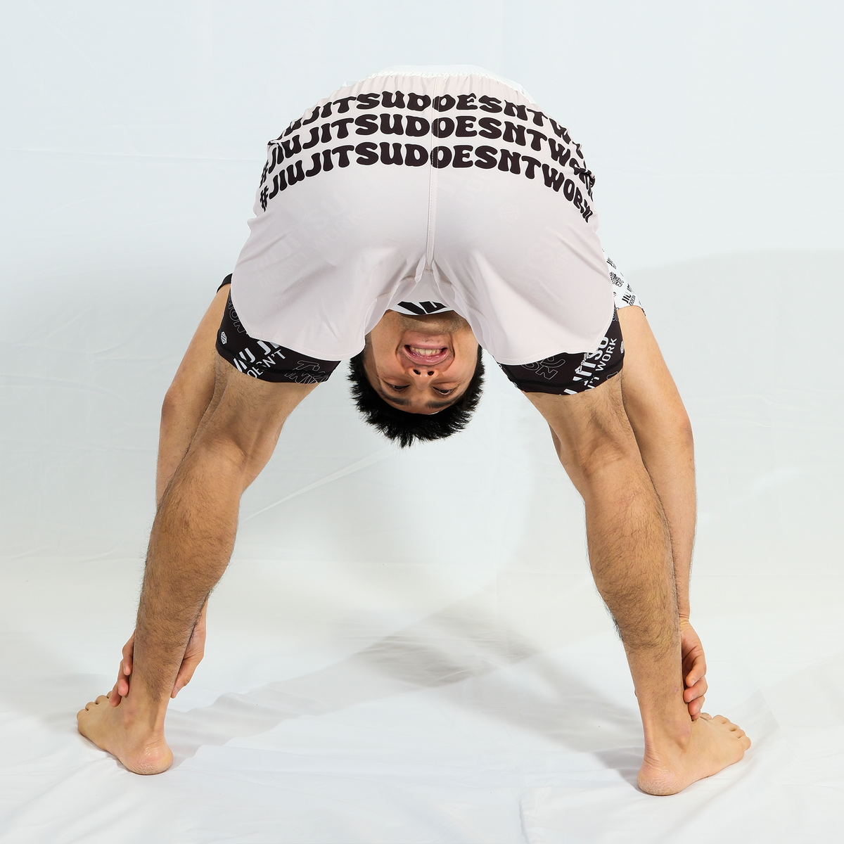 JJDW WHITE SERIES - 2 IN 1 BJJ SHORTS